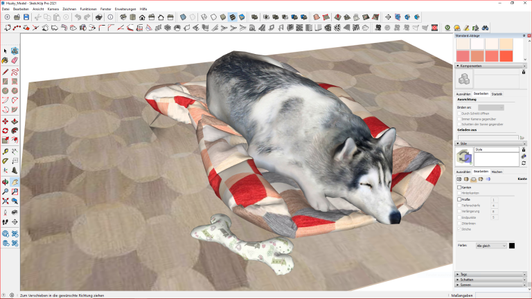 3D Huskyfee in SketchUp Pro