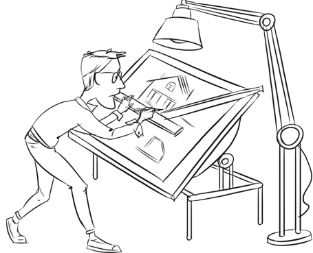 Bei der Arbeit